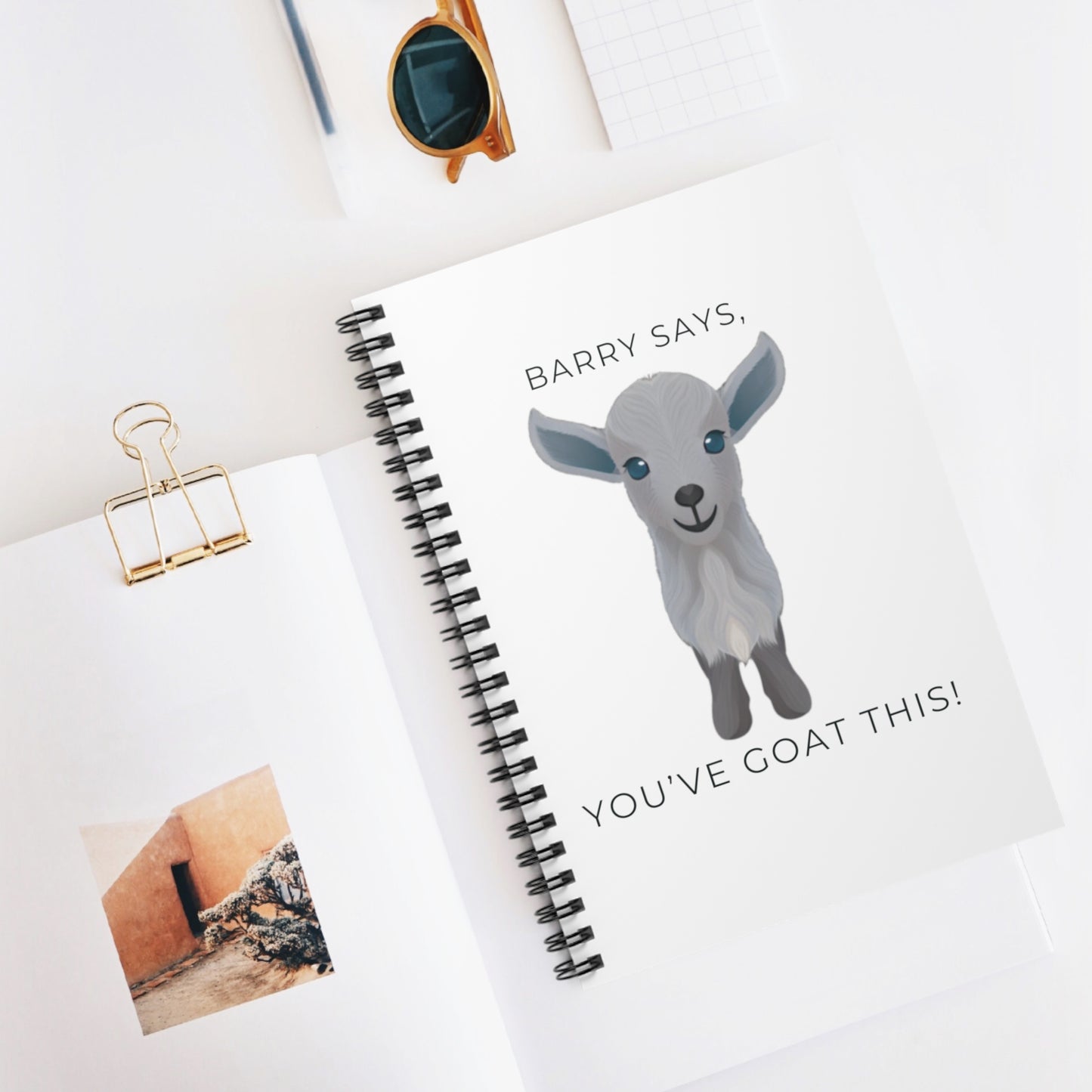 "Barry Says" Spiral Notebook - Ruled Line