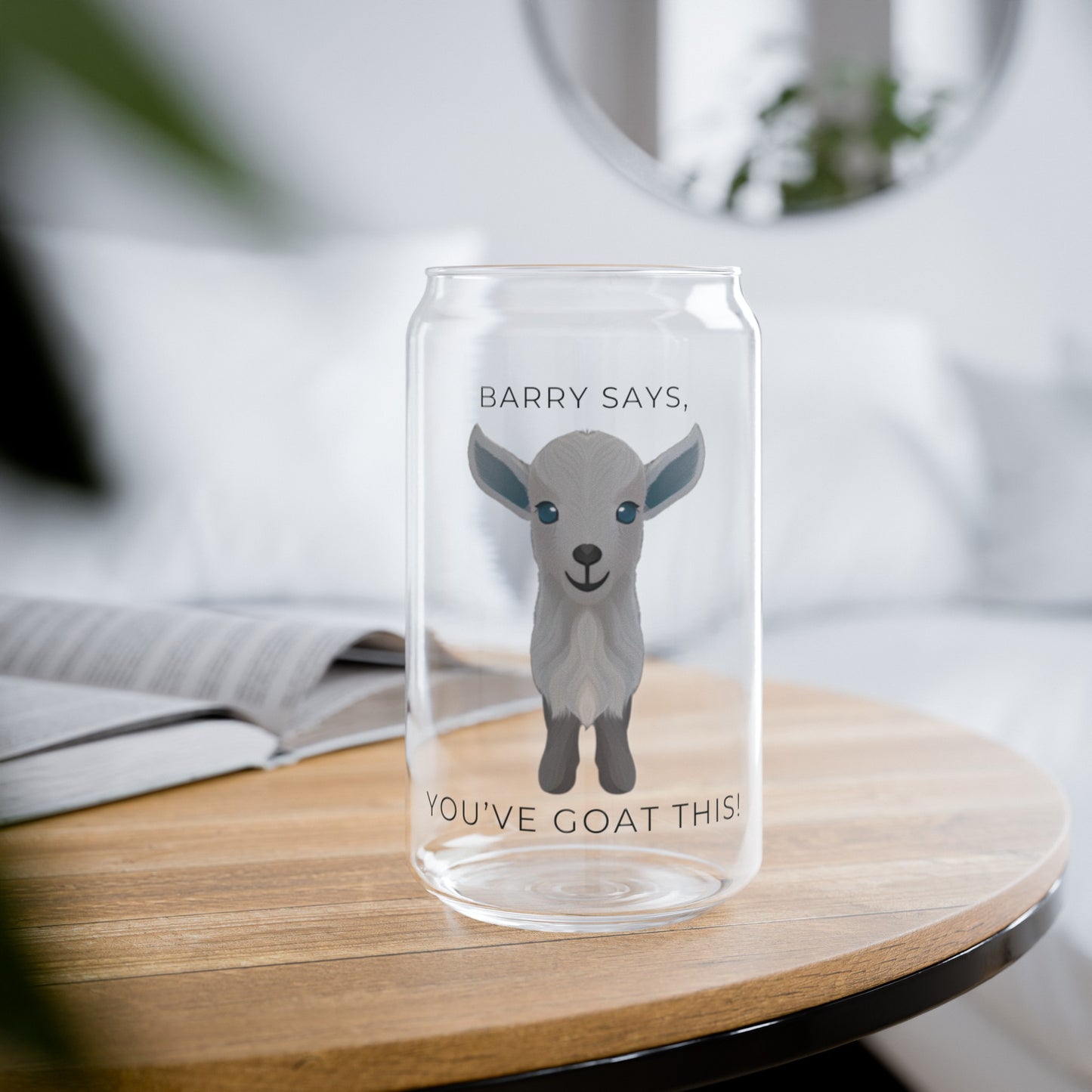 "Barry Says" Sipper Glass, 16oz