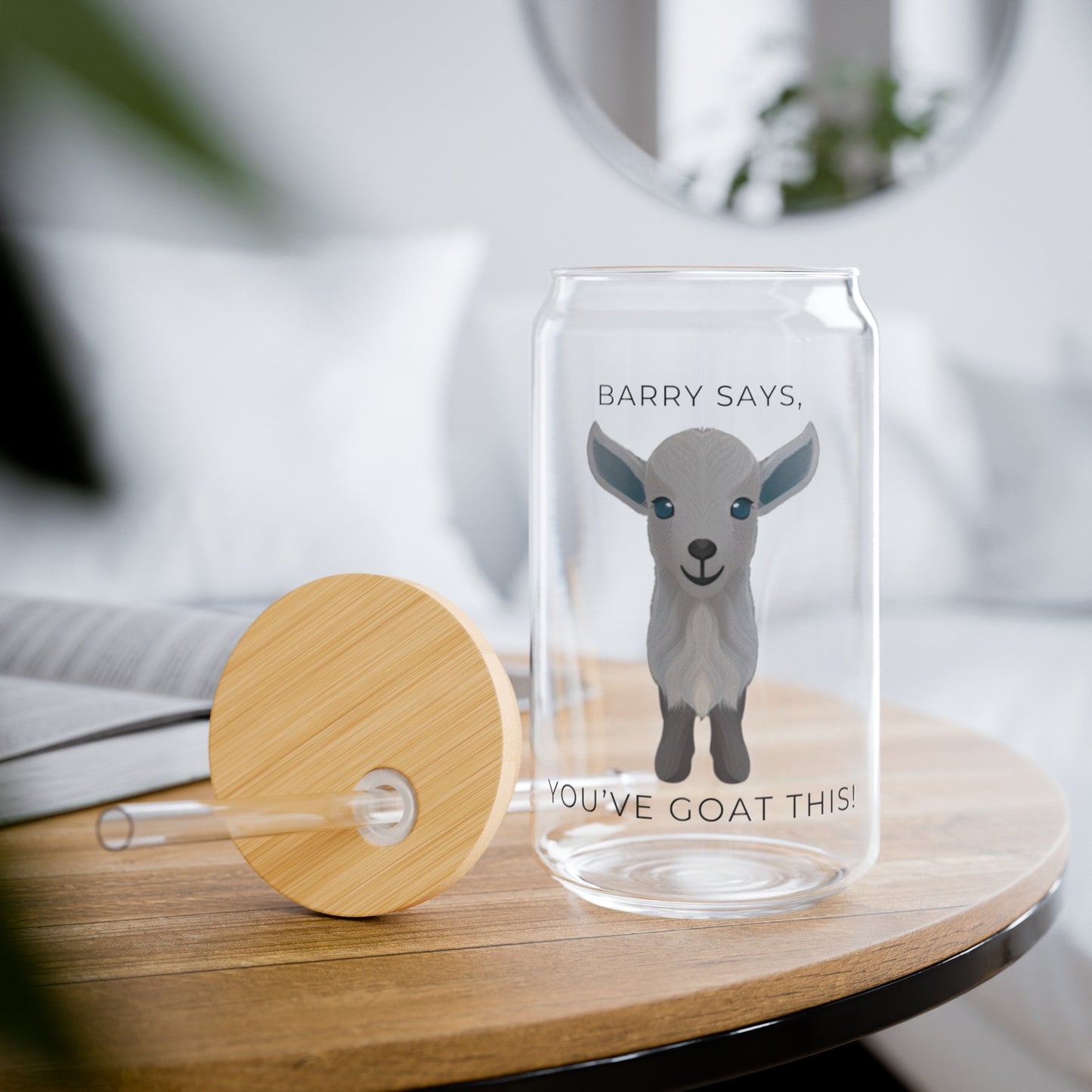 "Barry Says" Sipper Glass, 16oz