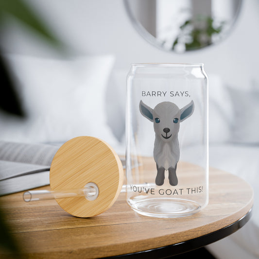"Barry Says" Sipper Glass, 16oz