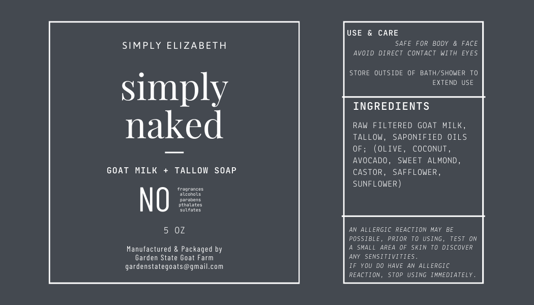Simply Naked Goat Milk Soap